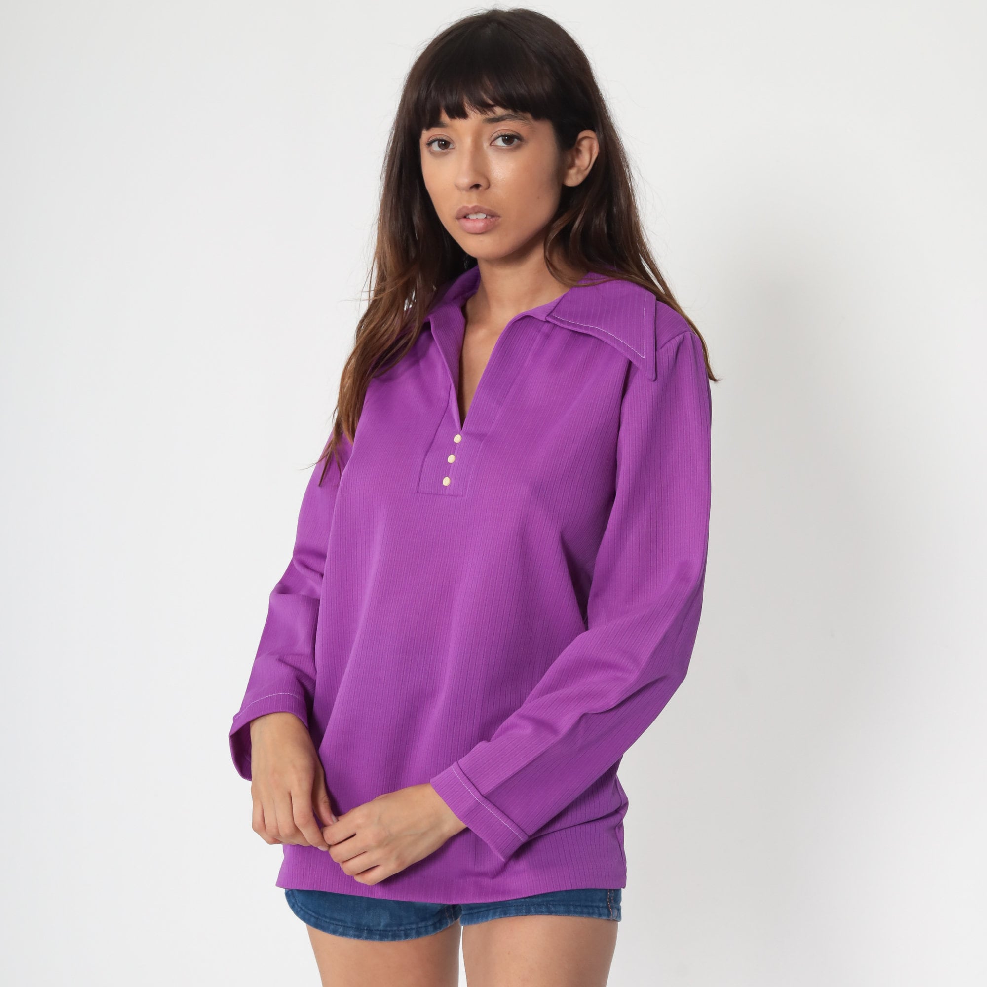 70's style collared shirts