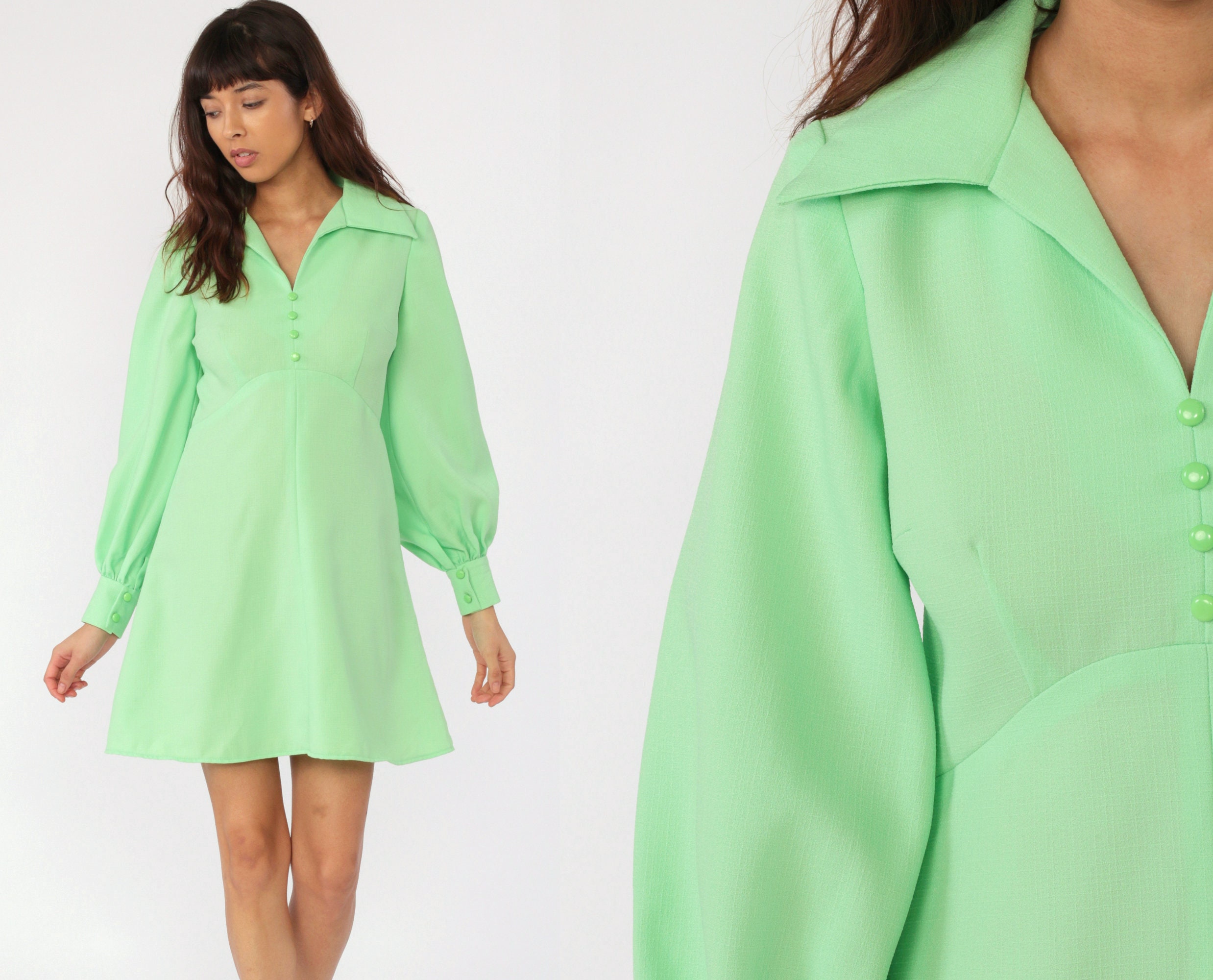 long sleeve baby doll dress