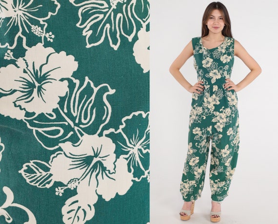 Tropical Print Butterfly Sleeve Jumpsuit | SHEIN IN