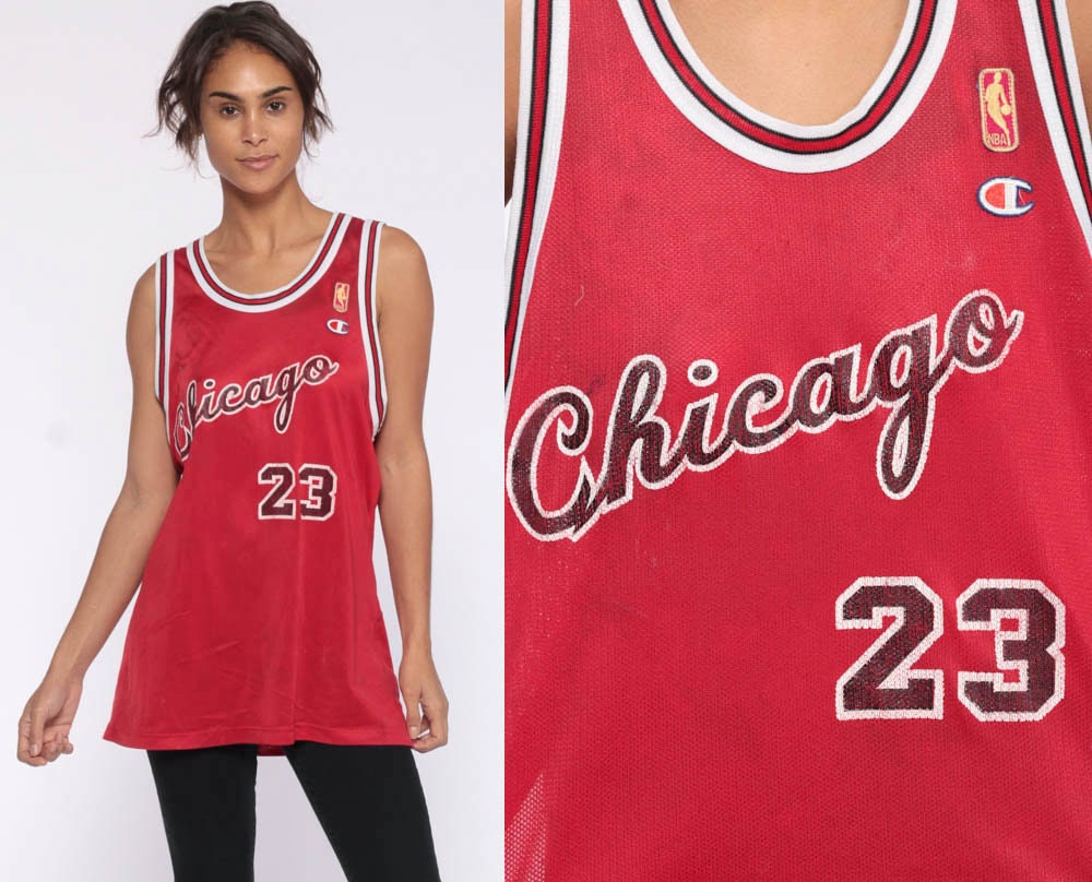Shirts, Chicago Bulls Michael Jordan 23 Striped Retro Vintage Jersey Med  Black Wred