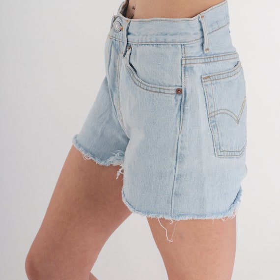 Levis 501 Shorts 90s Denim Cut Offs Levi Strauss … - image 4