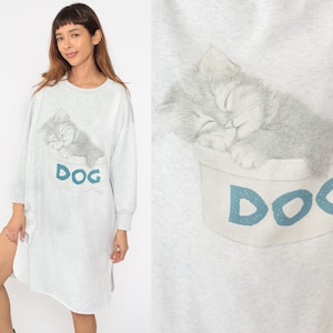 Long sweatshirt nightgown sale