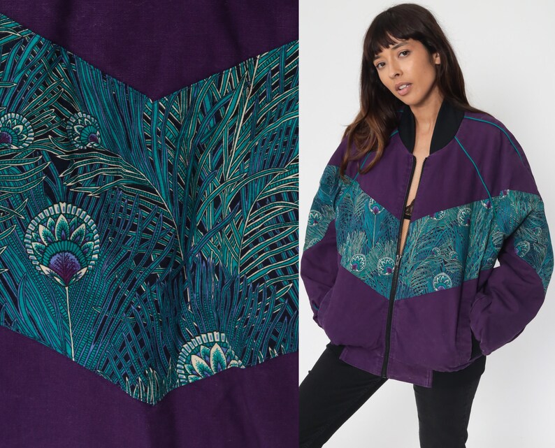 peacock feather jacket