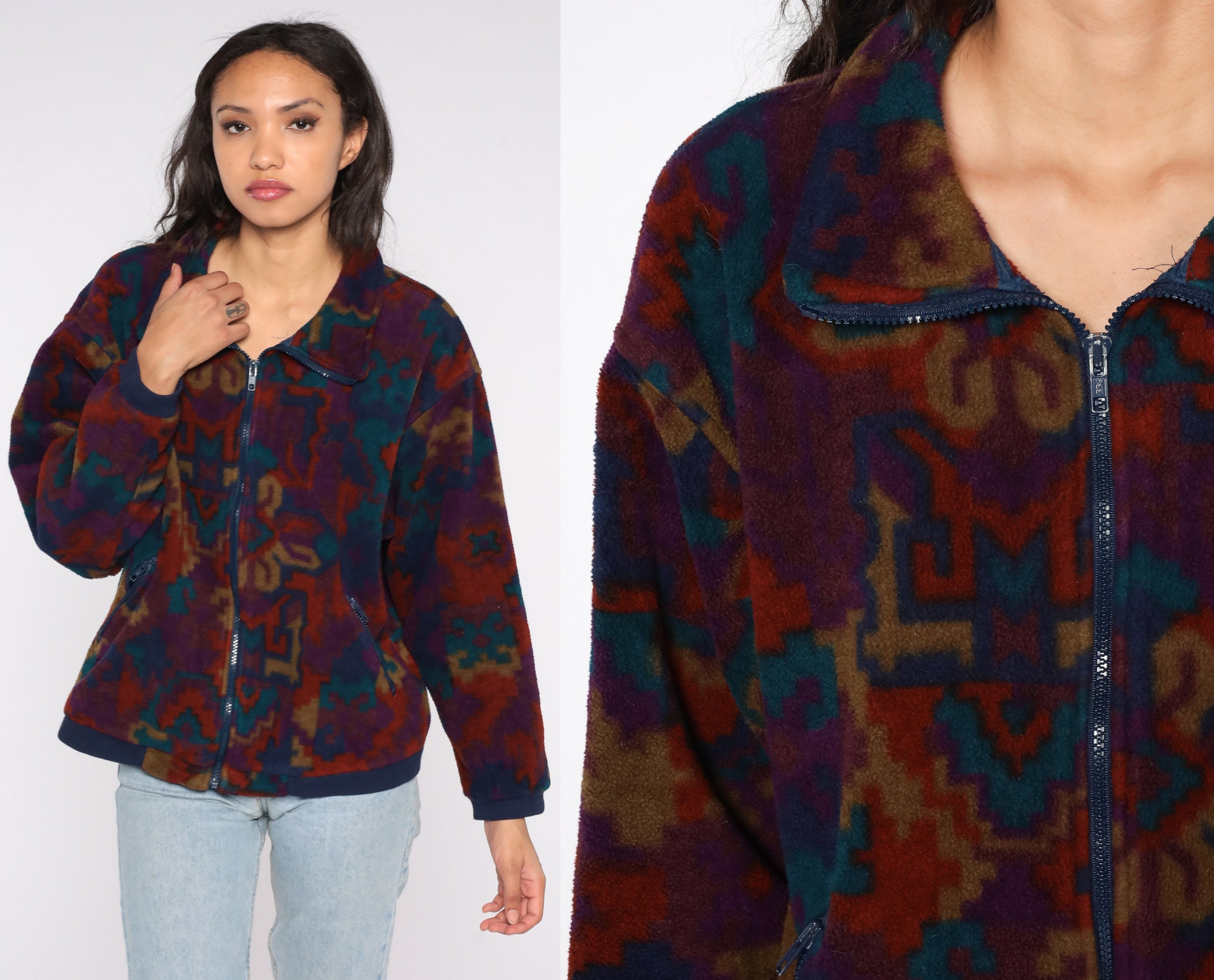 boho fleece jacket