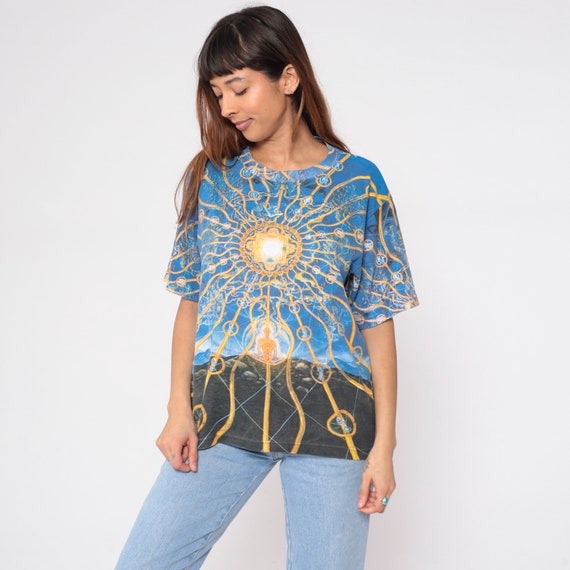 Alex Grey Art Shirt 90s Crystal Tara In Visions M… - image 4