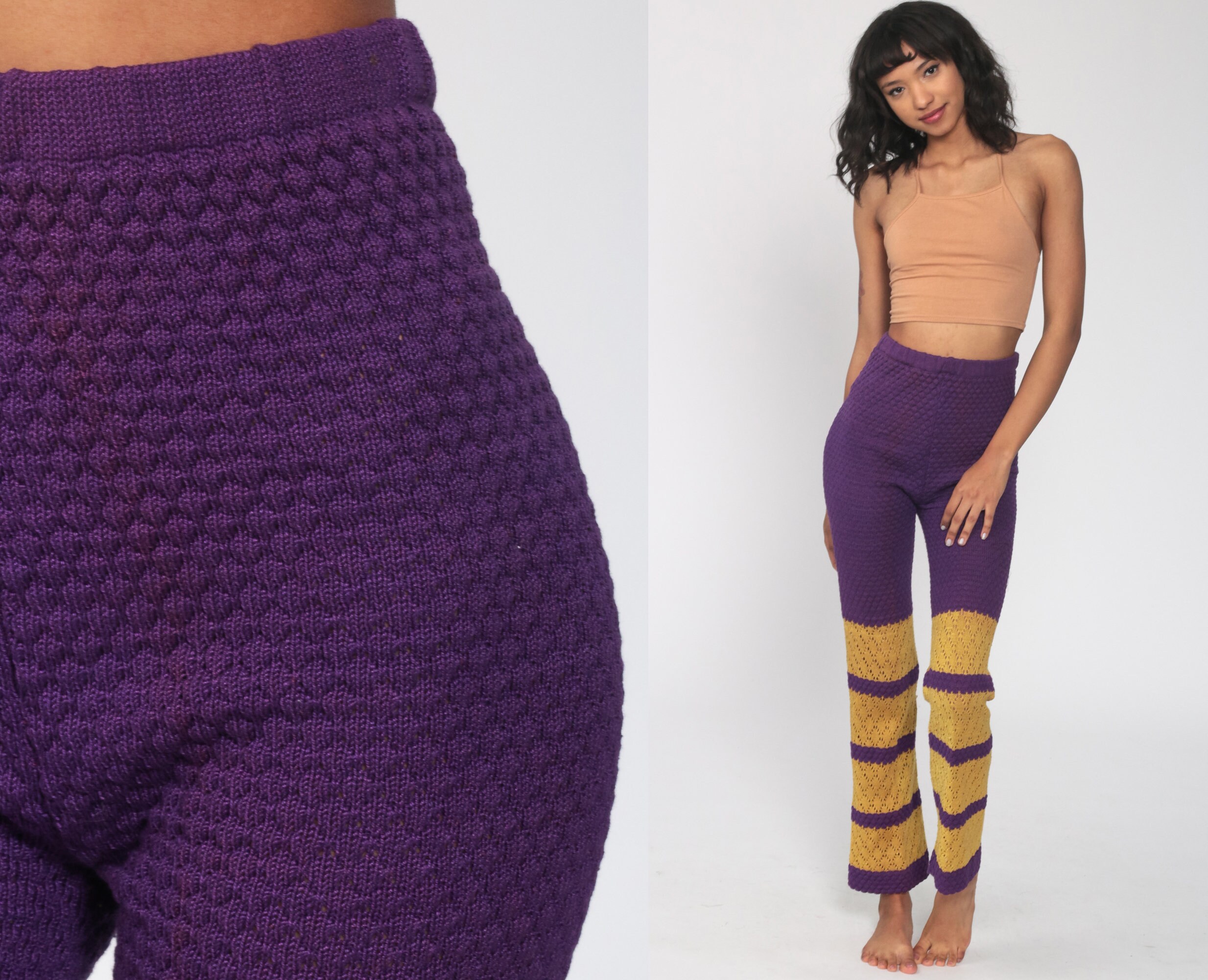 crochet bell bottom pants