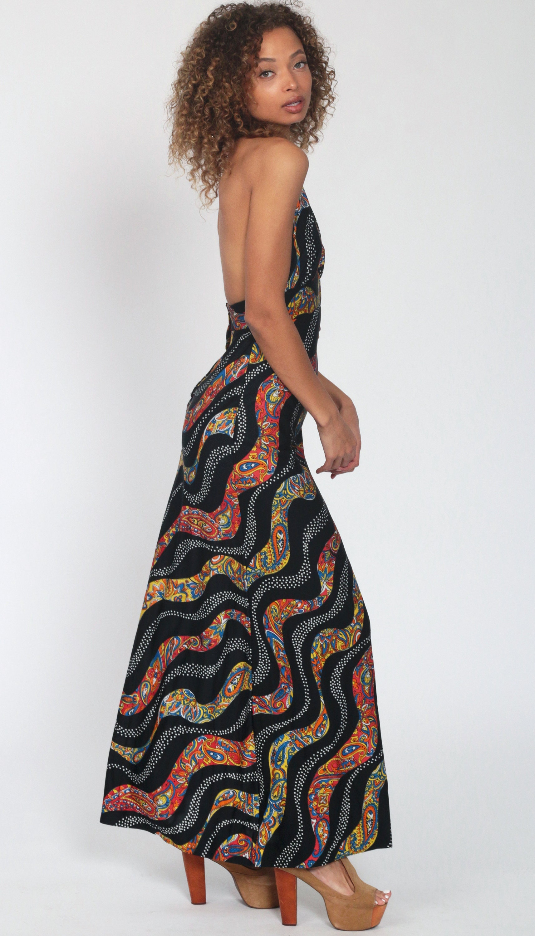 70s dress long sleeve