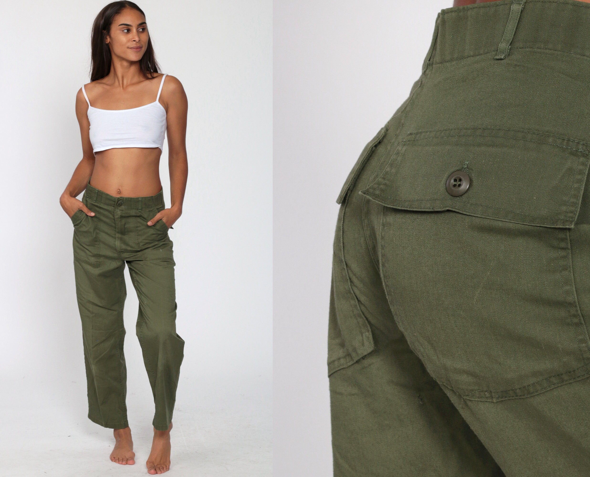 olive green army pants