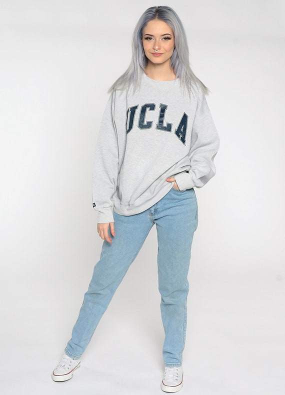 UCLA Sweatshirt 90s University Shirt Grey Graphic… - image 2