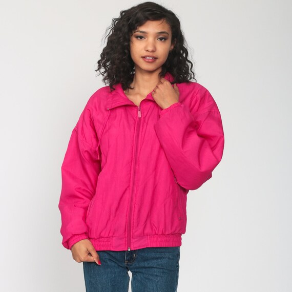 Reebok Jacket 90s Hot Pink Windbreaker Jacket Streetw… Gem