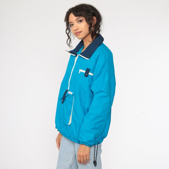 80s Jansport Jacket Half Zip Pullover Windbreaker… - image 4