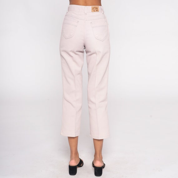 Light Pink Straight Leg Jeans 90s Ankle Jeans Cre… - image 7
