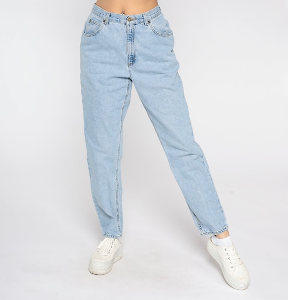 Vintage Tapered Jeans Liz Claiborne Mom Jeans Blue Relaxed Fit Jeans 00s Denim Pants Blue 2000s Jeans Medium 29