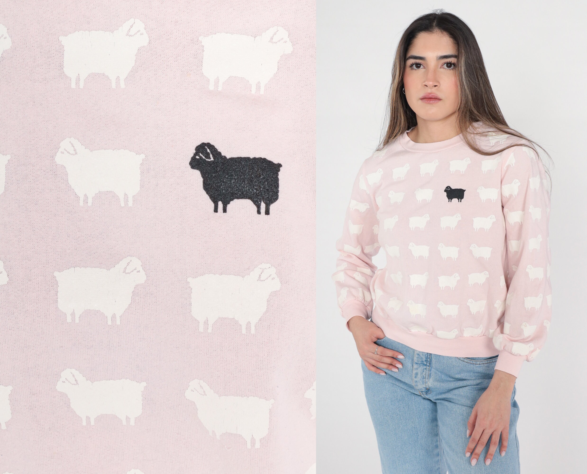 Pink sheep sweater sale