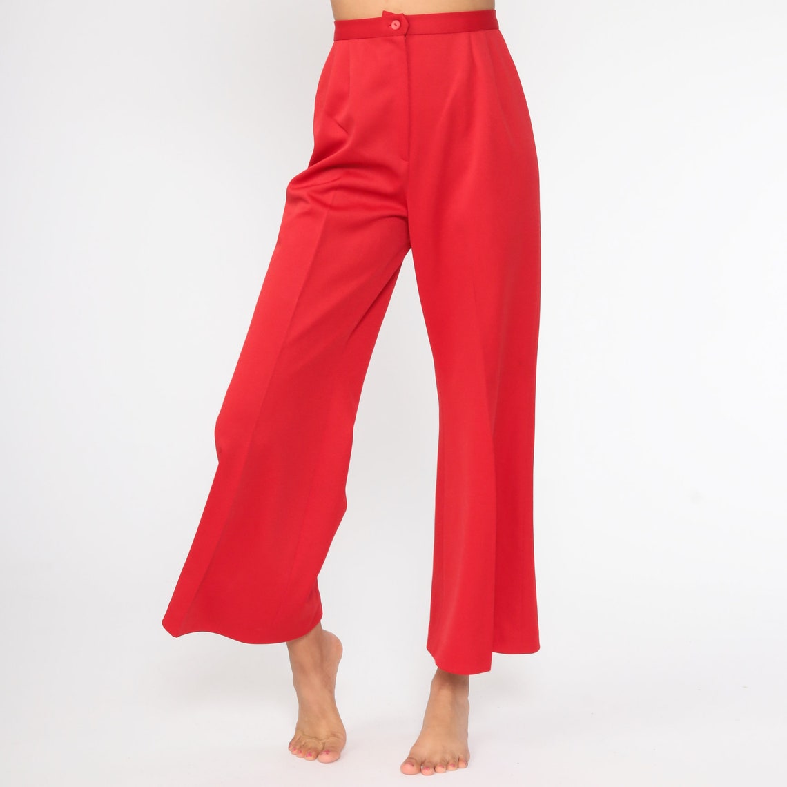 red bell bottom pants plus size