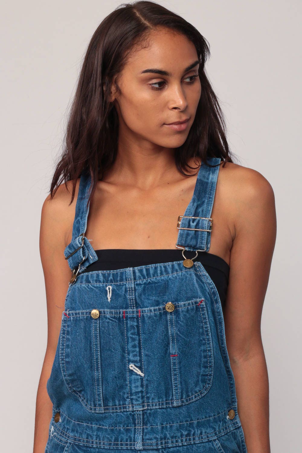jean romper shorts
