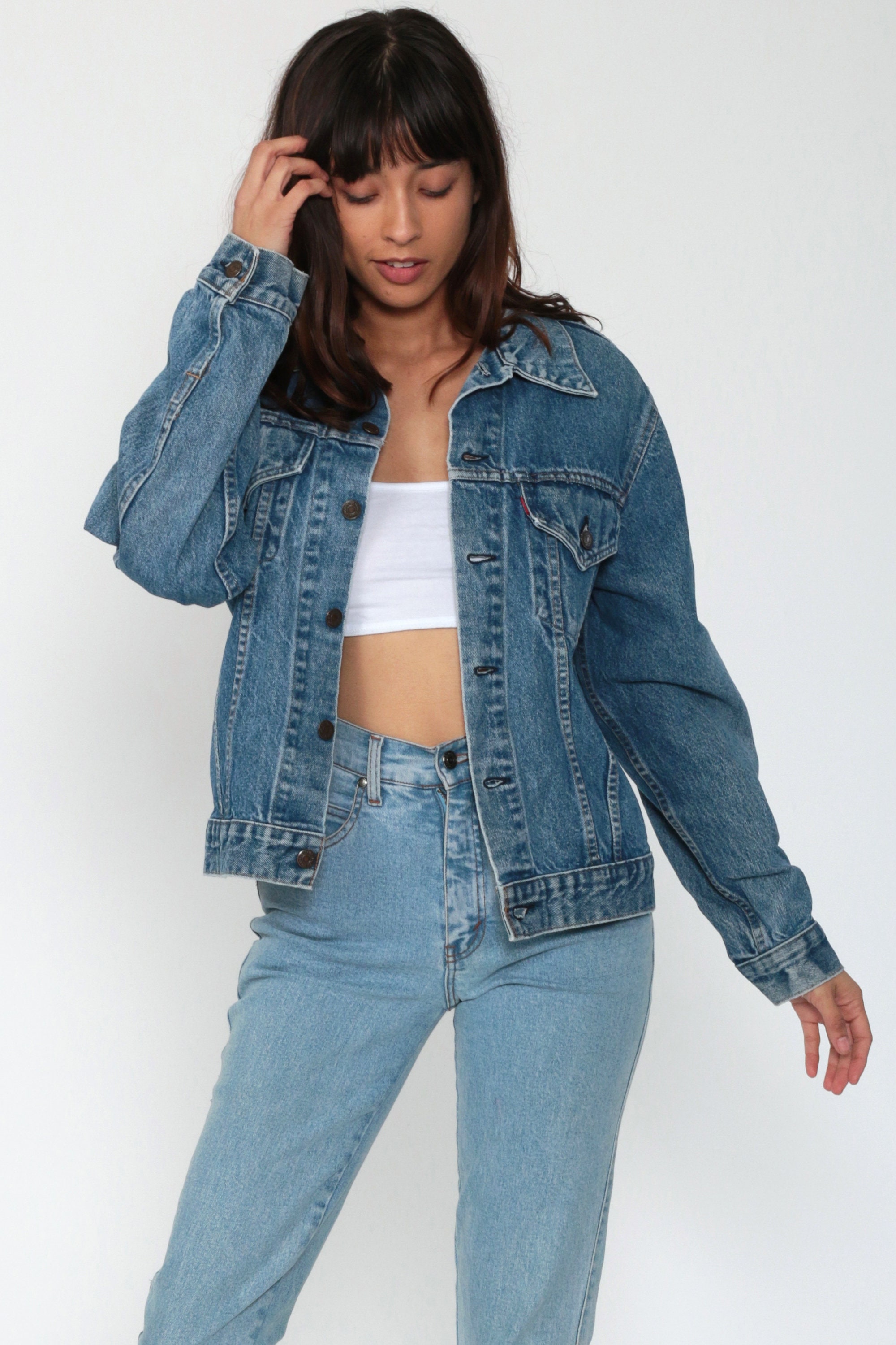 blue jean levi jacket