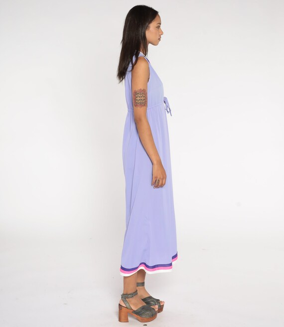 DREAM WEAR vintage nightgown slip dress, 1970s Petal Pink shimmering nylon Deep V lingerie dress