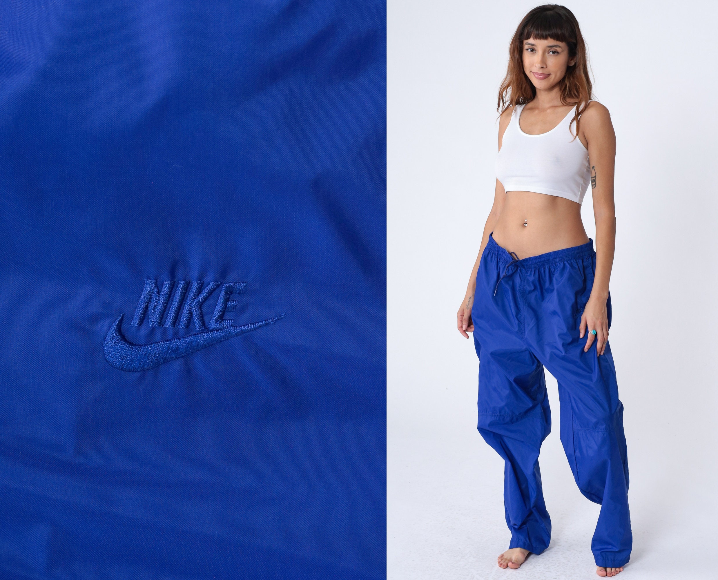 Vintage Nike Track Pants Sweatpants Size XL Navy/Gold 2000s 