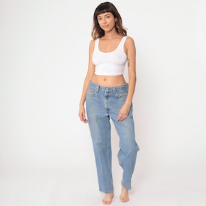 Levis 550 Jeans Y2K Light Wash Relaxed Fit Straight Leg High Rise Loose Fit Vintage Denim Faded Blue Baggy Style Streetwear Skater Jeans 34