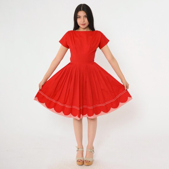 red dress pleated skirt Sleeveless Red Maxi Dress With Pleated Skirt on Luulla