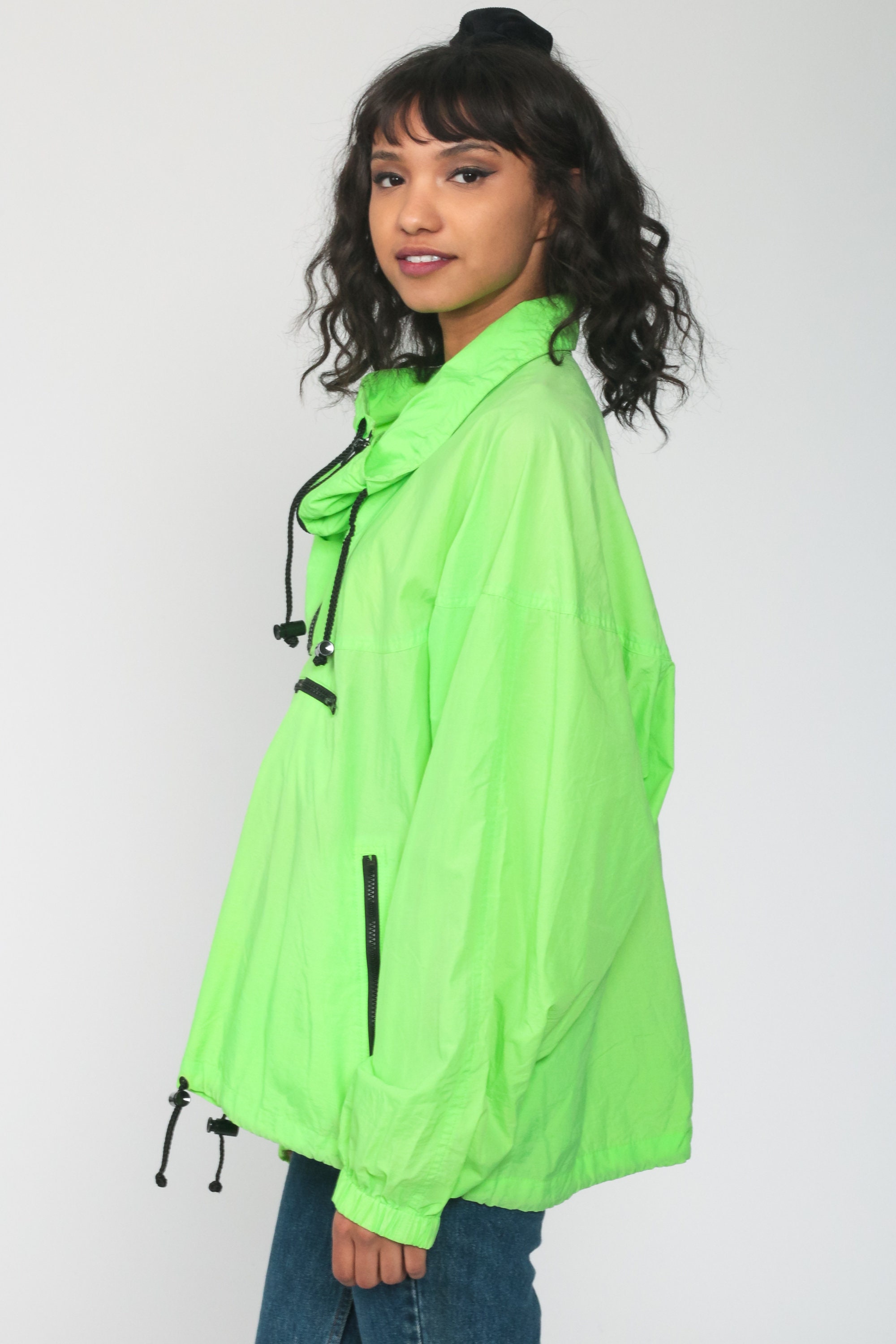 off white neon green jacket