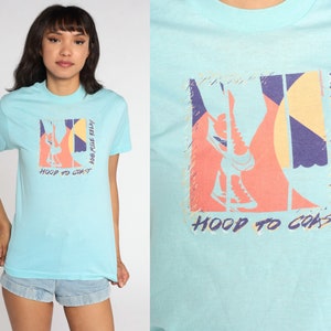 Hood to Coast Shirt 80s Portland Oregon Relay Tshirt Running T Shirt Run Tee Graphic Single Stitch Shirt Vintage 1980s Small image 1