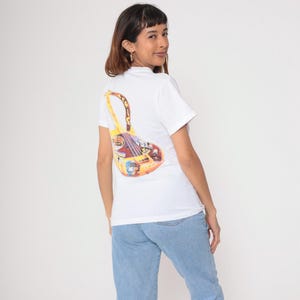 Vintage Hard Rock Cafe Shirt Y2K Paris Graphic T Shirt 2000s Guitar Print Short Sleeve Crewneck Travel Destination Music Tee Extra Small xs