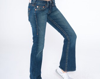 True Religion Jeans Y2k Low Rise Jeans Bell Bottom Flare Jeans