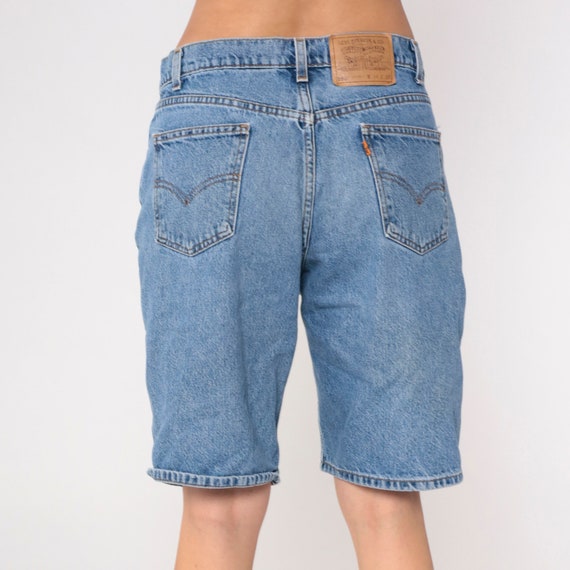 Levis 505 Denim Shorts -- 90s Blue Jean Shorts Be… - image 8