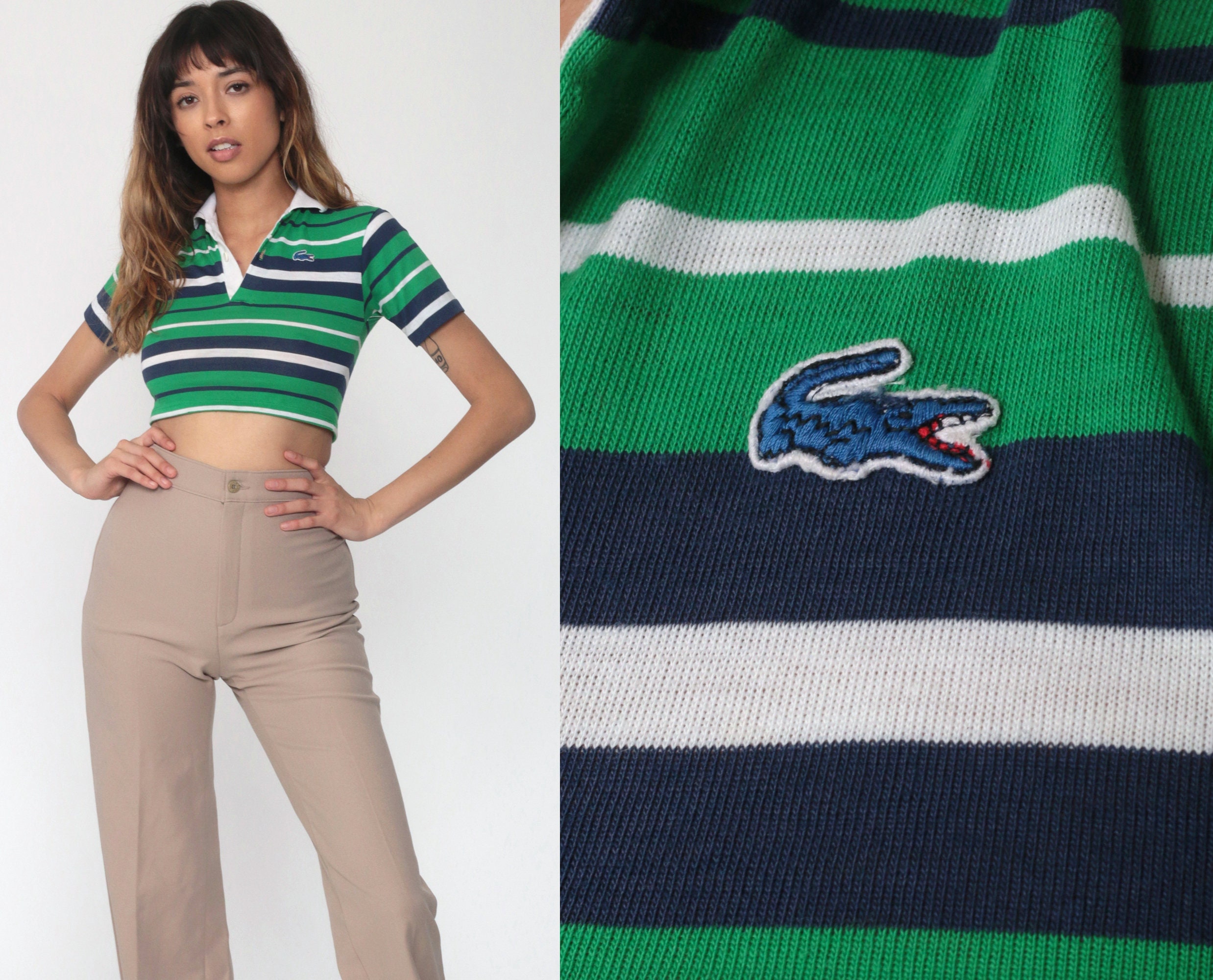 polo cropped lacoste