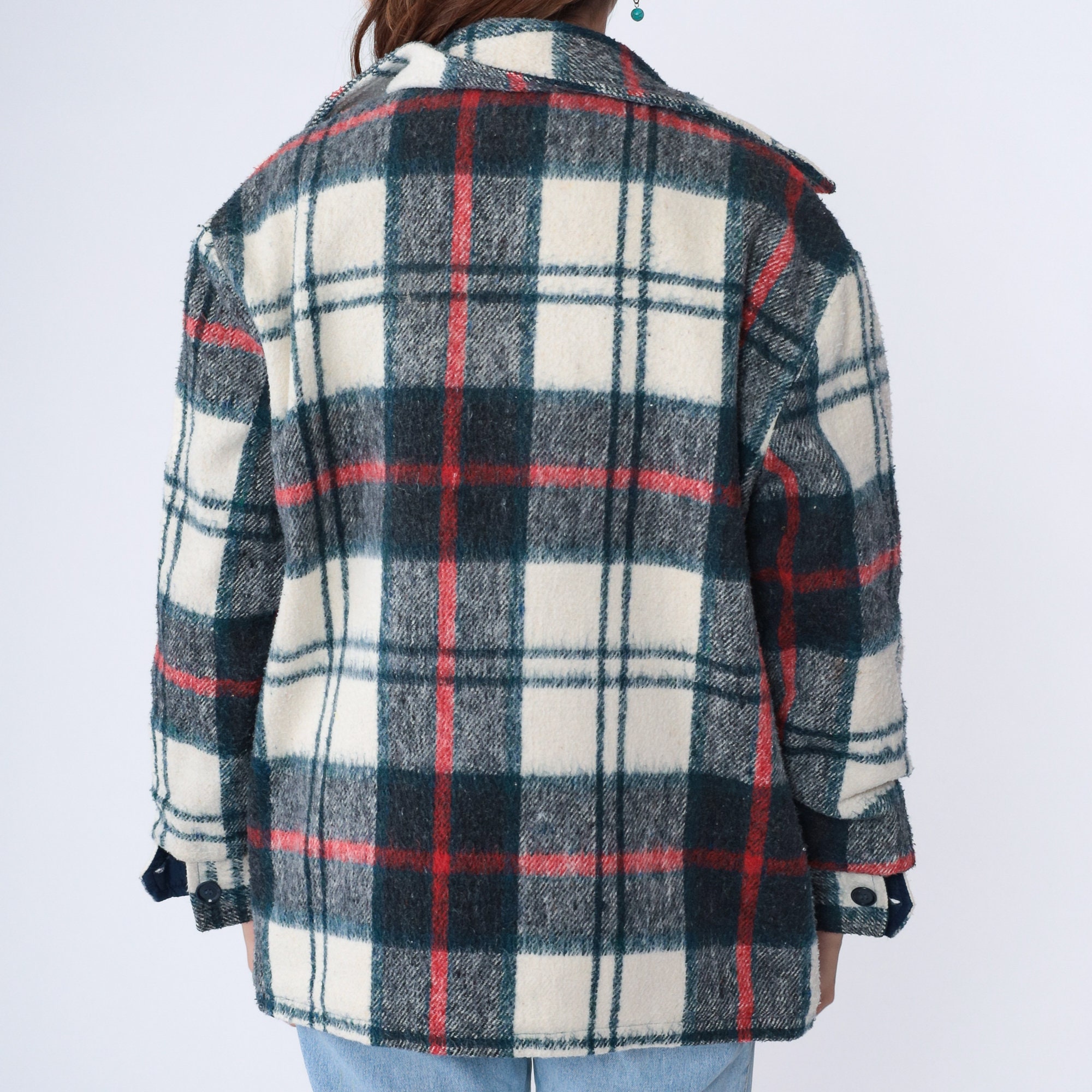 70s CPO Jacket Flannel Plaid Shirt Button up Lumberjack 70s CPO Jacket Flannel Plaid Shirt Button up Lumberjack
