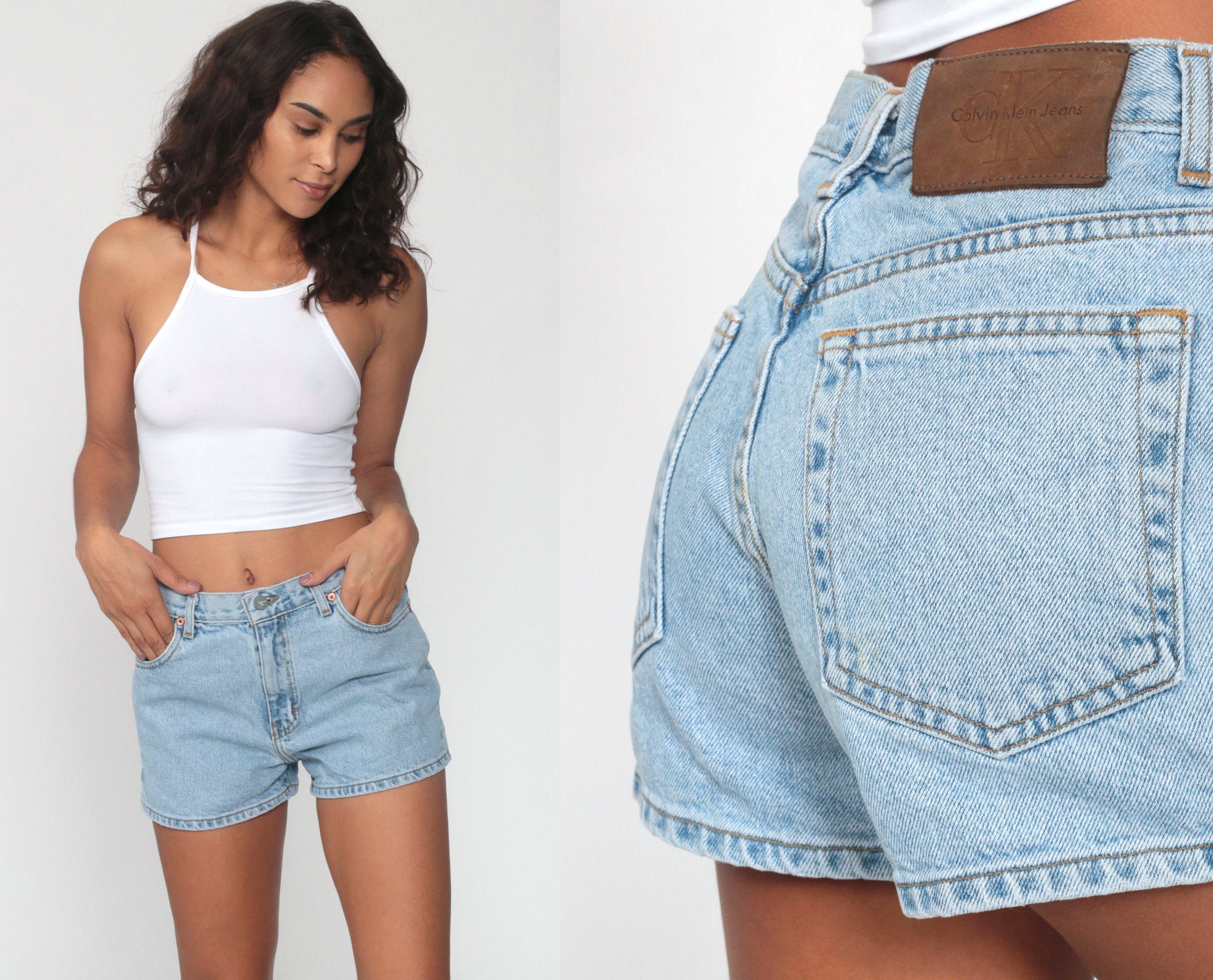 CALVIN KLEIN Shorts 90s CK Jean Shorts 