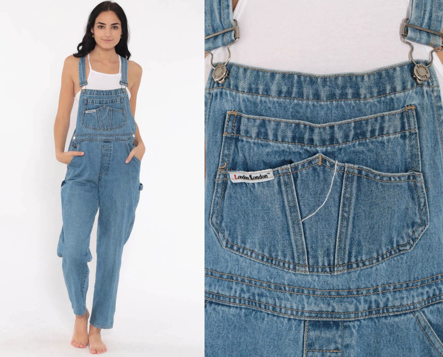 tapered dungarees
