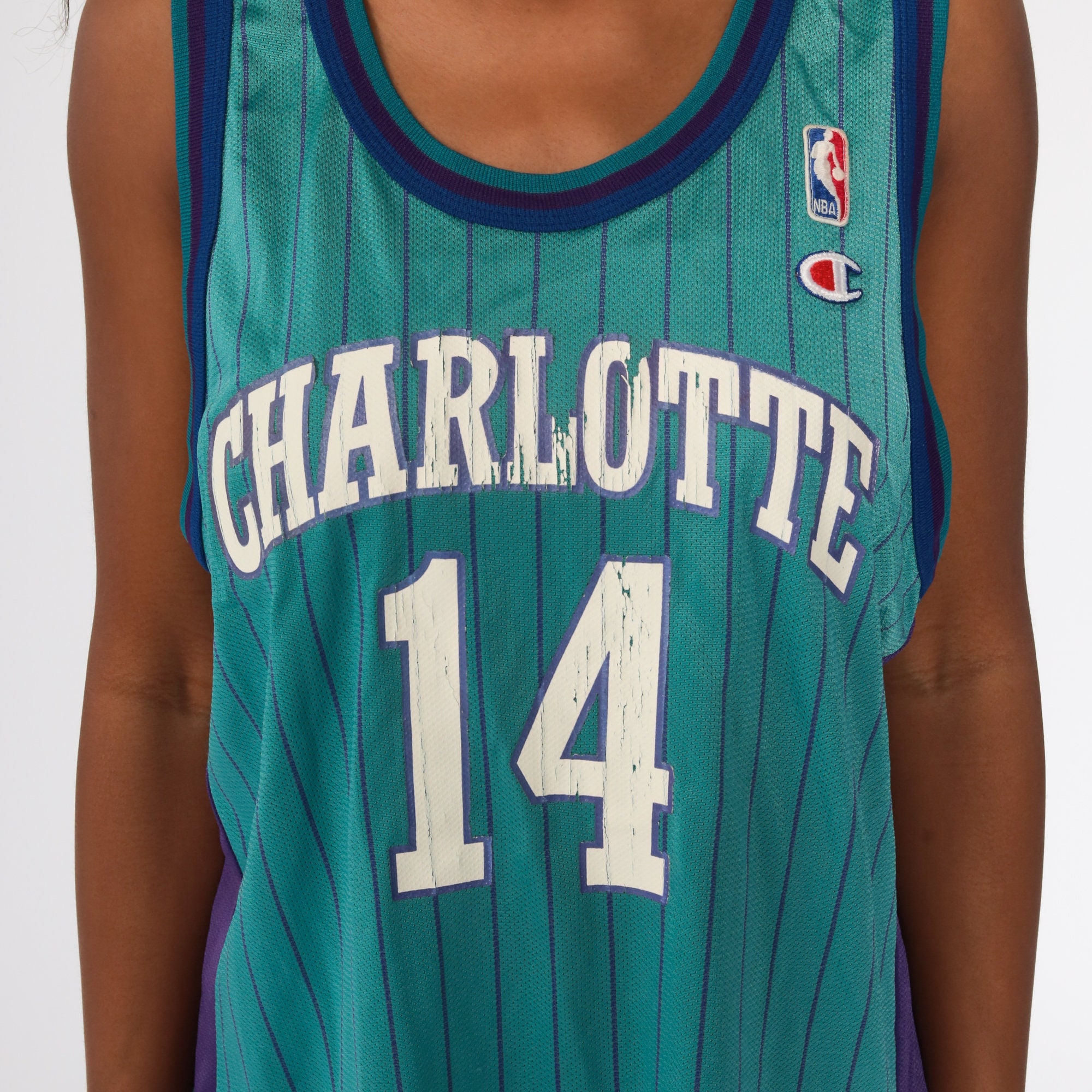Vintage Charlotte Hornets Anthony Mason Starter Authentic Basketball J –  Stuck In The 90s Sports
