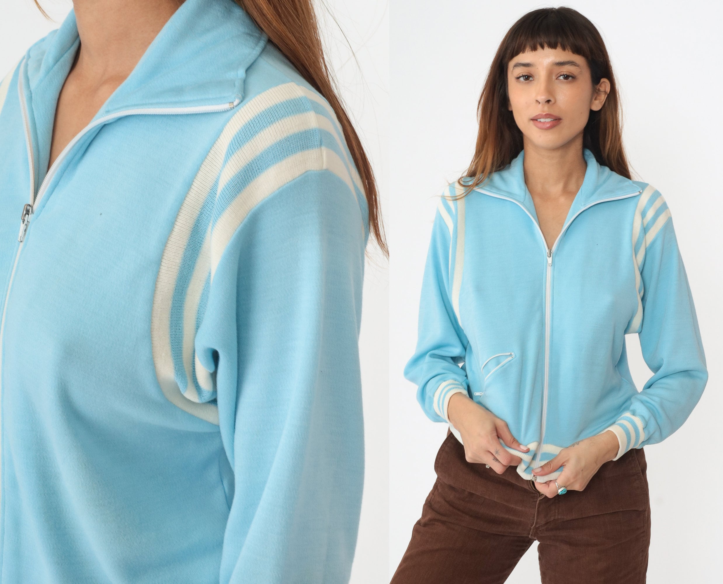 Baby blue sales track jacket