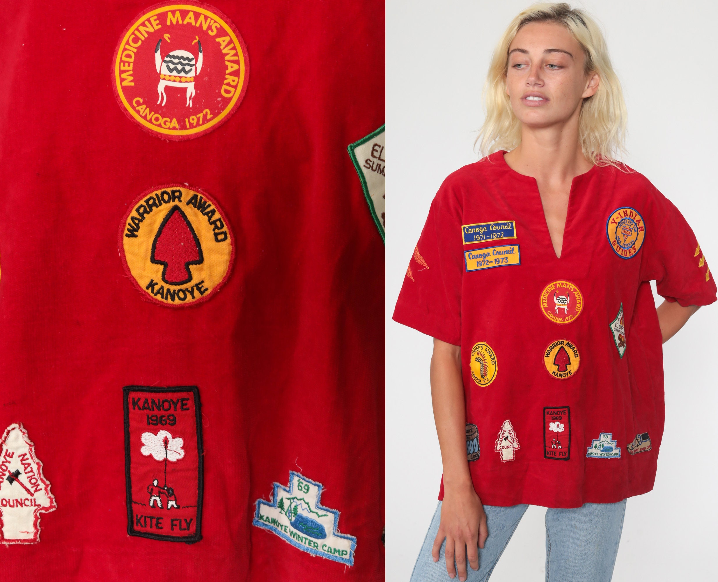 Summer Camp Shirt Canoga Nation Patch 