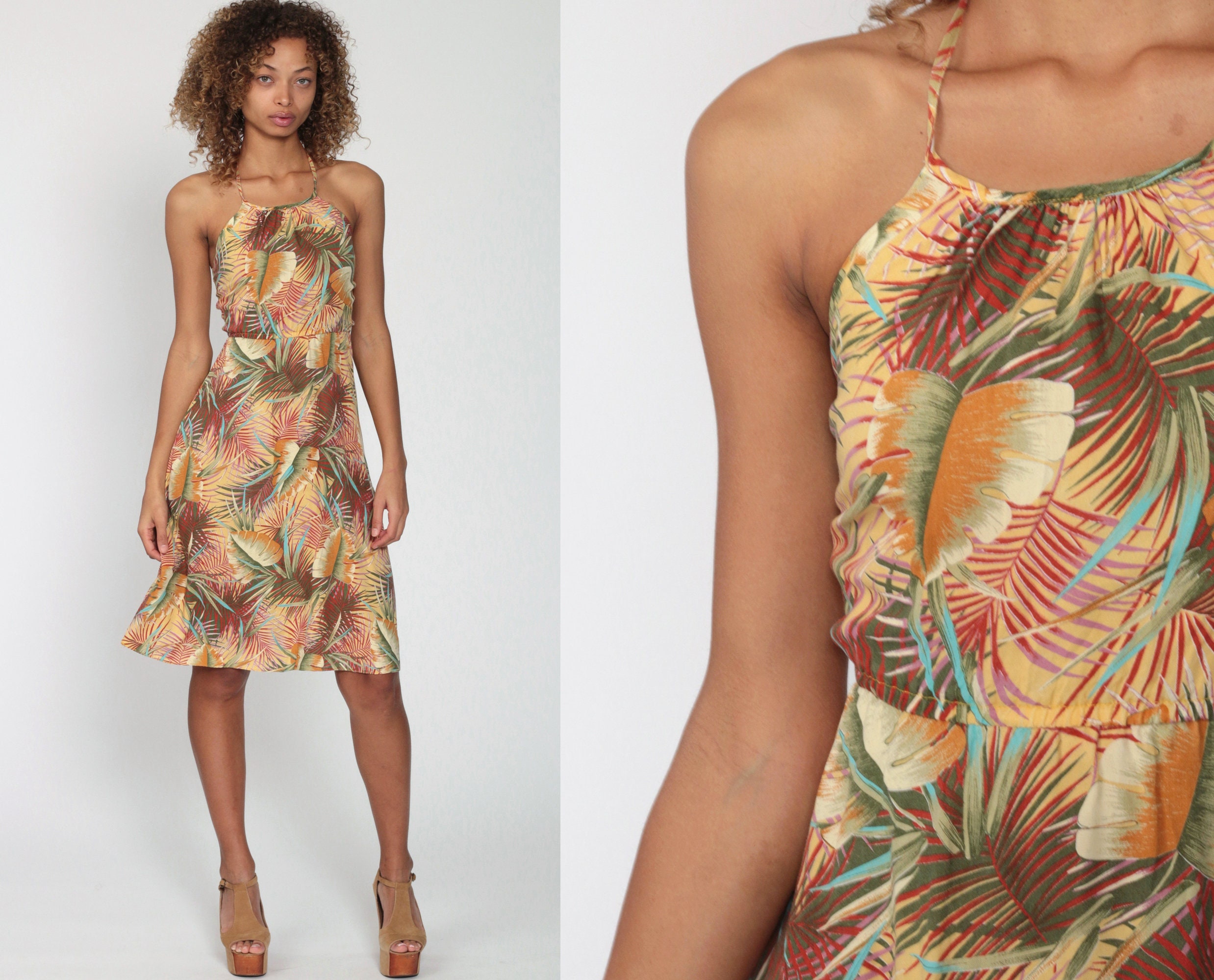 jungle midi sundress