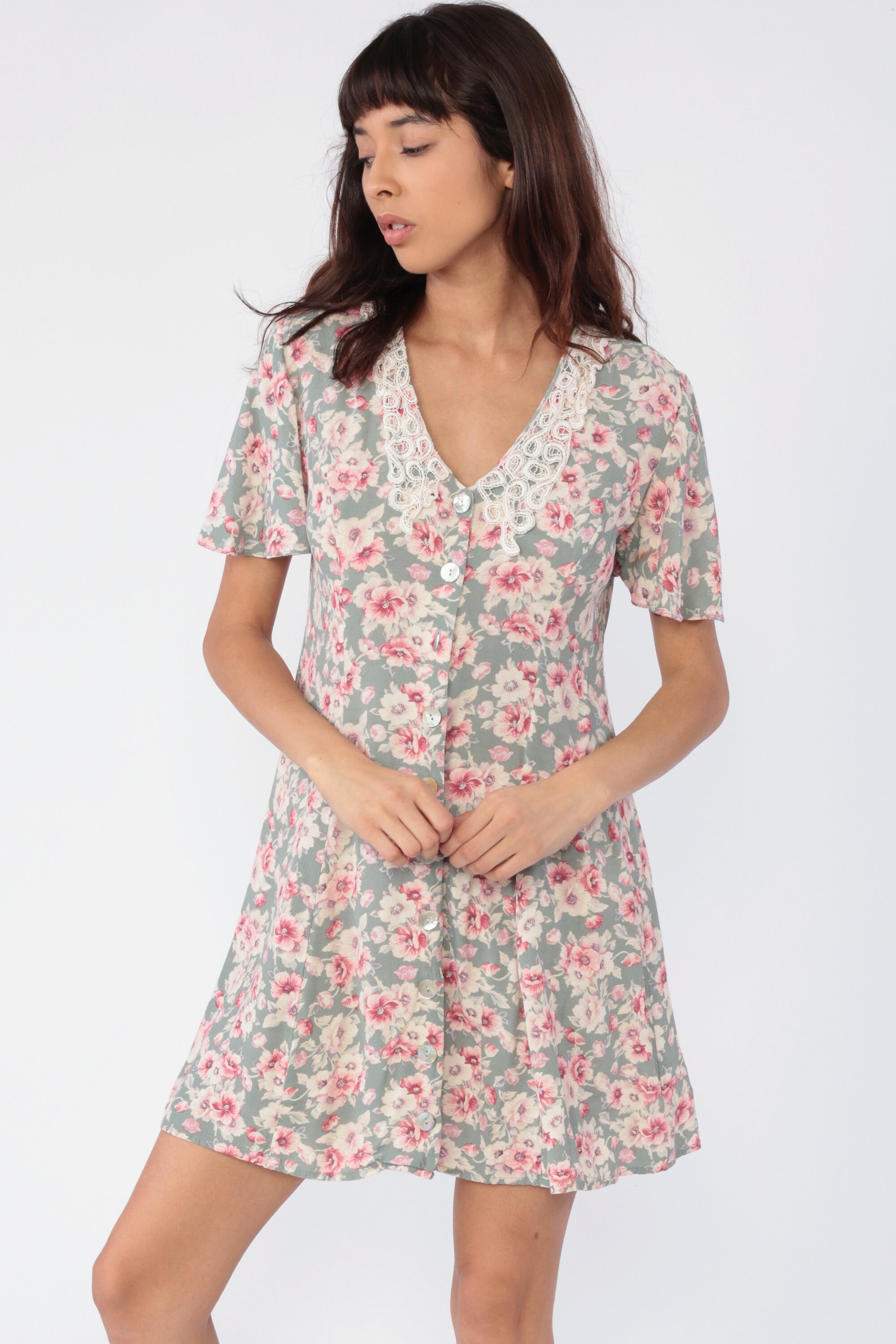 90's style floral dresses