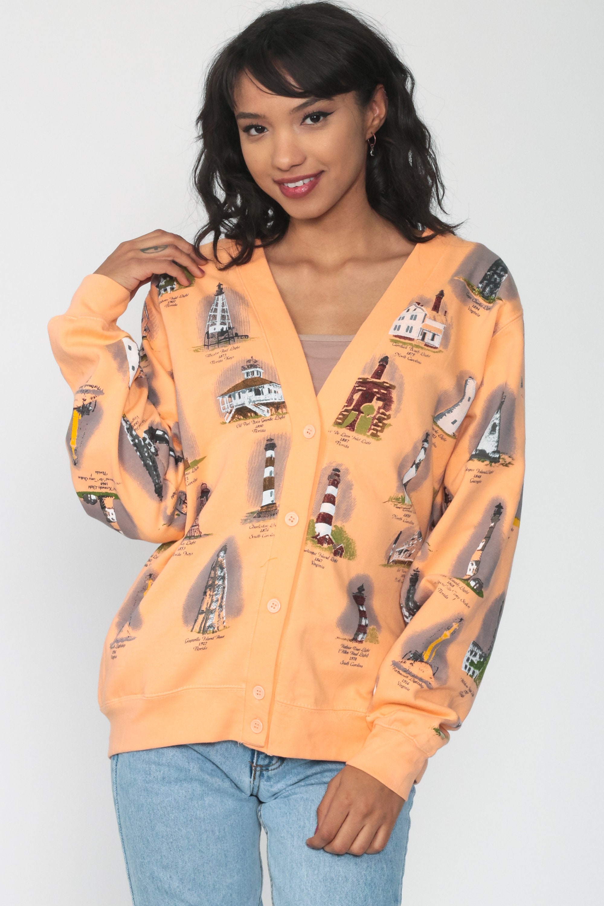 button up cardigan shirt