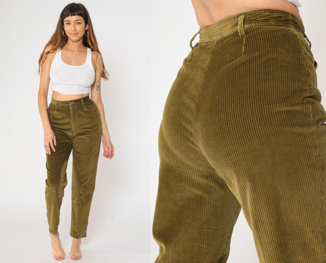 Dark Olive Corduroy Pants