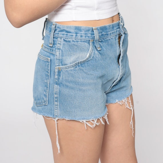 Cut Off Shorts 80s Denim Shorts Rustler Jeans Cut… - image 5