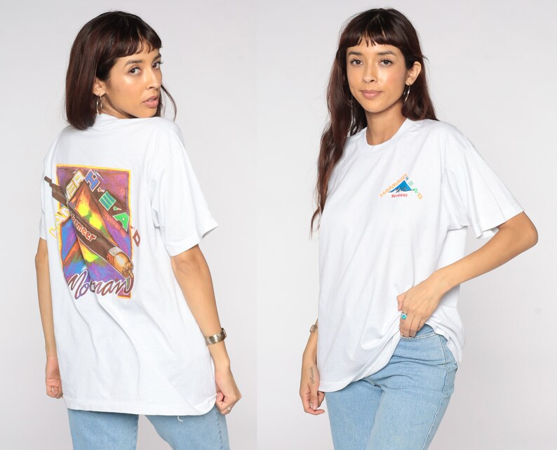 Hammerhead Moleman Vermeer Shirt Graphic Tshirt 90s Mountain Fruit of the loom T Shirt 1990s Vintage Tee Single Stitch Extra Large xl image 1