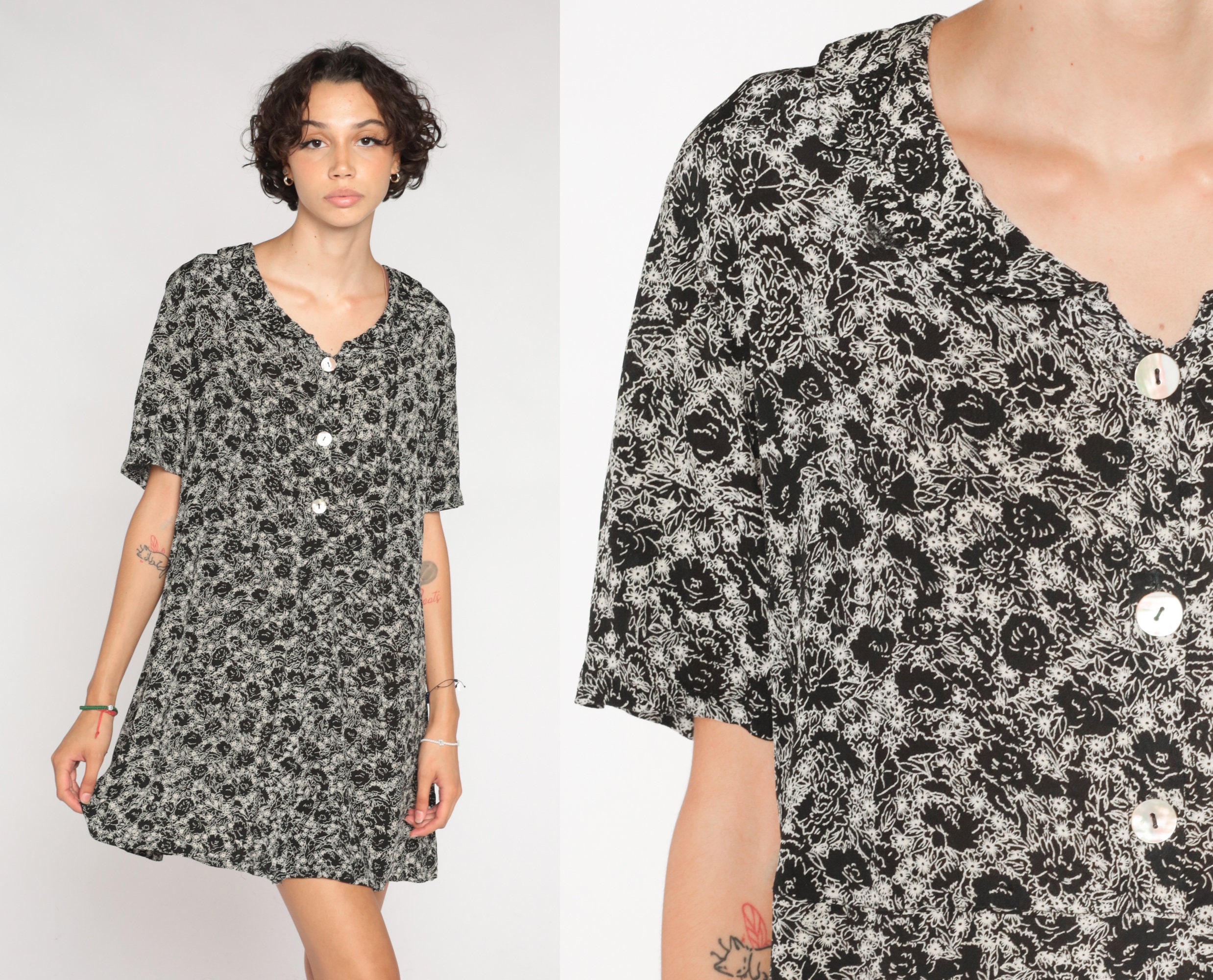 90s floral sales babydoll dress