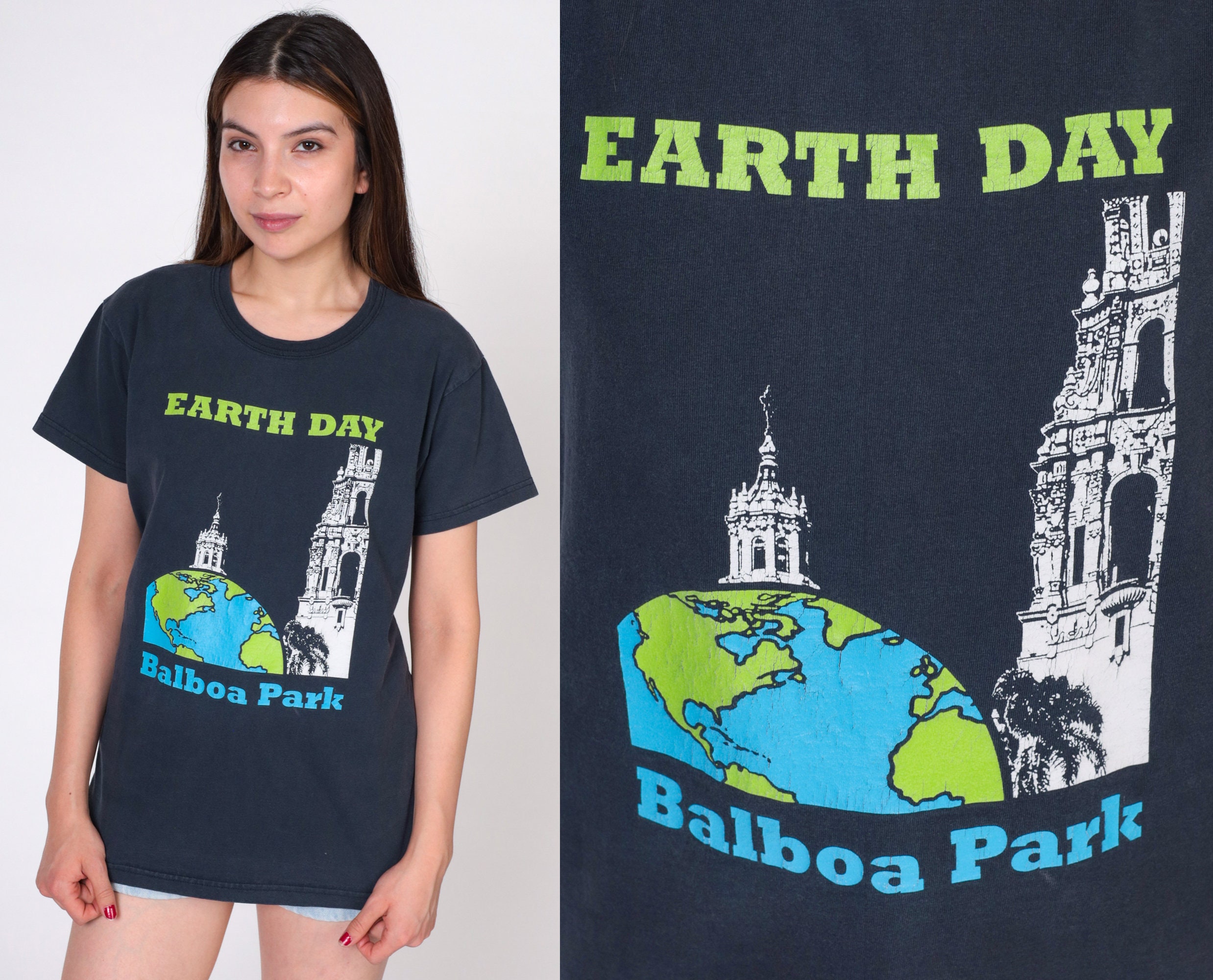 Earth Day Shirt Balboa Park San Diego Tshirt 00s Environmentalist Shirt