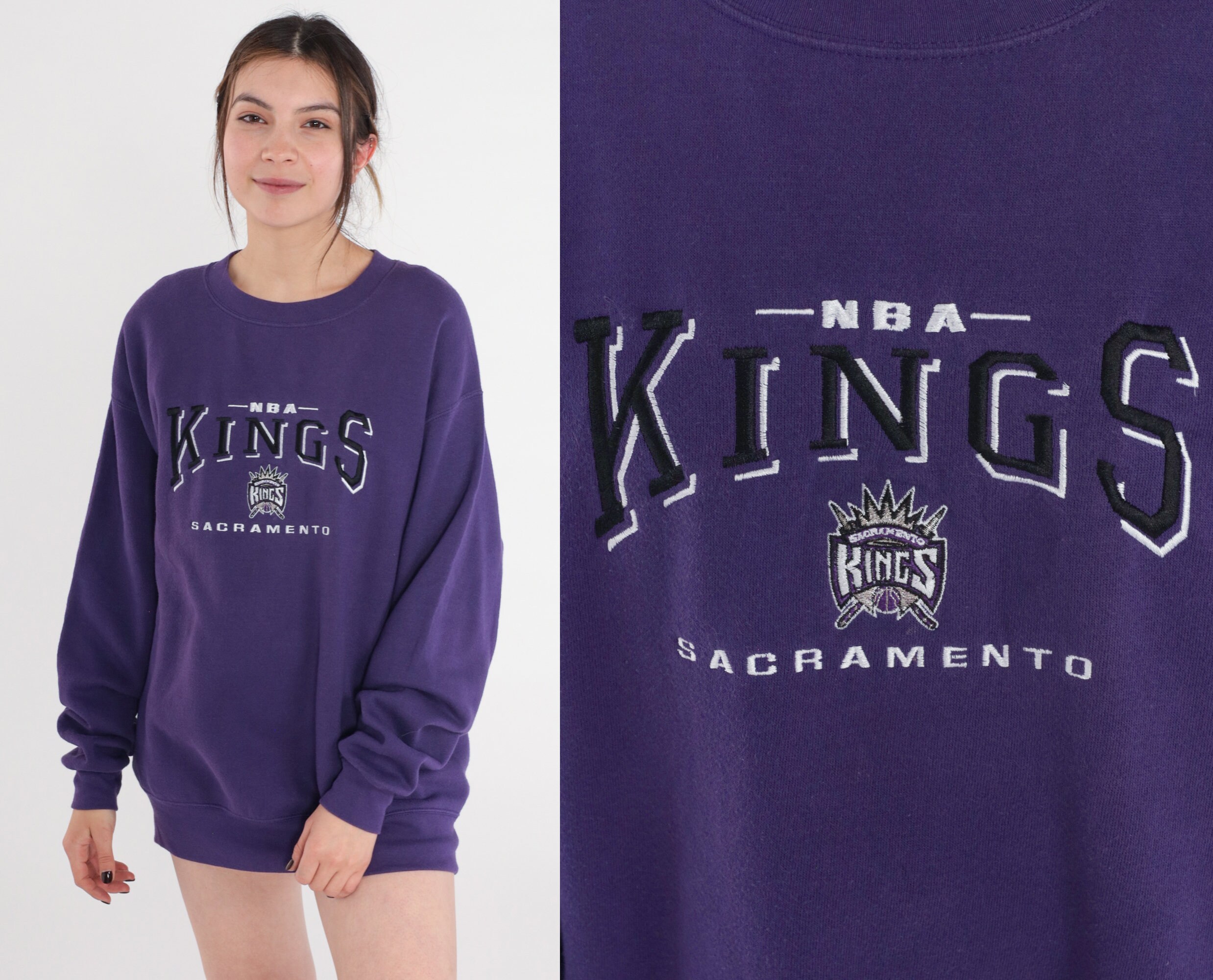 Vintage NBA Sacramento Kings Logo Shirt, American Sport Shirt, Graphic Shirt  For Men Women, Perfect Basketball Shirt, Lovely Fan Gift