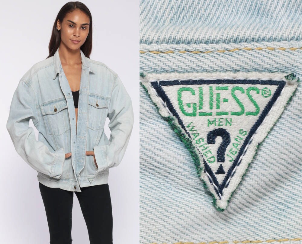 guess jean jacket mens