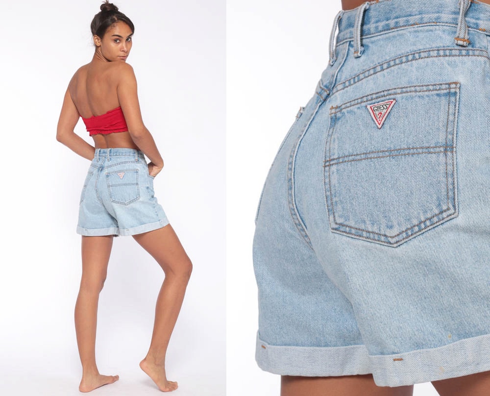 1980s jean shorts