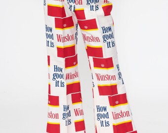 70s vintage winston fancy pant 古着 Vintage Winston Bell Bottom Pants WINSTON CIGARETTES