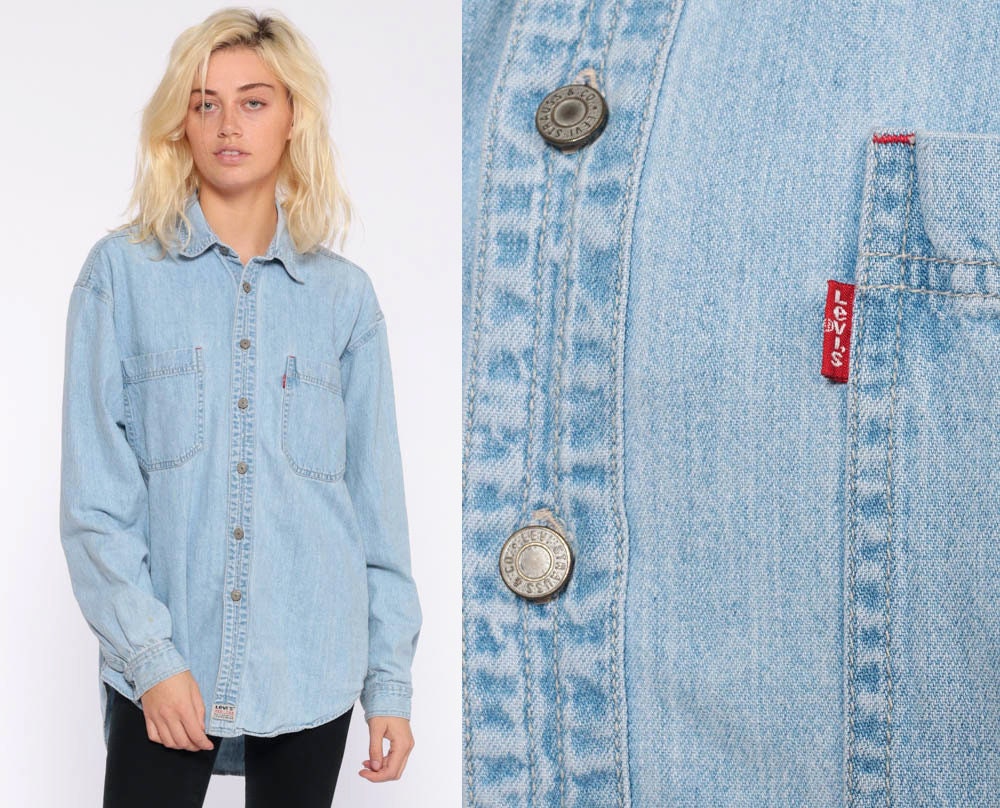 levi denim shirts for sale